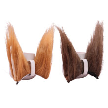 Haarclip met imitatie dierenoren voor vrouwen, verstelbare hoofdband, pluche kattenoortjes, lichtgewicht, herbruikbaar accessoire van imitatiebont,
