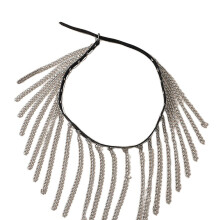 Adjustable Alloy Body Jewelry, Boho Sexy Layering Tassels Link Harness For Party Wear (Comfortable, Crystal Accented)