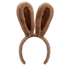 Cosplay-hoofdband met schattige dierenoren, zachte stoffen hoofdband als feestaccessoire en themafeestdecoratie, fluwelen konijnenoortjesstijl voor