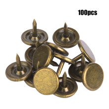 Vintage Style Upholstery Nails Decorative Tacks Flat Head Furniture Nail Bronze Tone Corrosion-Resistant Rust-Proof Retro Design Easy To Use For Sofa