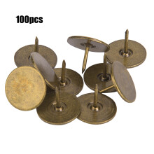 Polsternägel, Ziernägel, Flachkopf-Möbelnägel, bronzefarben, korrosionsbeständig, rostfrei, einfach zu verwenden, Retro-Design, vielseitig
