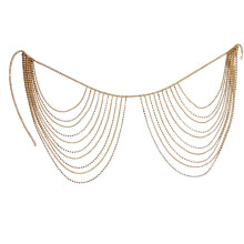 Women's Body Chain Accessory, Sexy Bikini Satellite Beads Applicable Occasions Glitter Crystal Alloy Chain for Multi Layer Metal Waist Chain, Layered