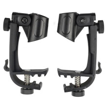 Adjustable Height Drum Microphone Clips Rim Snare Mount Clamp Shock Effect Compact Construction Durable Material Sturdy Structure Anti Shake Easy
