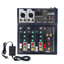 Bluetooth Wireless Mixer With Tape I O 4 Channel Compact Mixer Suitable For Music Stage Performance Stereo Channels External 220V Powered Phantom