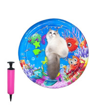 Cat Cooling Mat with ScratchResistant Surface, Inflatable Pet Water Play Pad for Indoor Outdoor Use