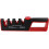 Kitchen Sharpener With Ergonomic Handle And 4Slot System For Knives, Adjustable Angle, Red 4