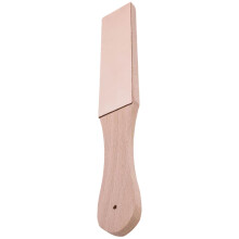 DoubleSided Leather Strop Paddle with Ergonomic Handle for Knife Sharpening and Woodworking Chisels