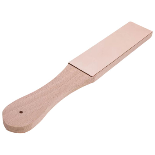 Leather Sharpening Strop Paddle Strop Block DoubleSided Ergonomic Handle Sharpener For Chefs Woodworking Chisels