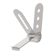 Stainless Steel BBQ Thermometer Probe Clip, 3Hole Meat Grill Temp Holder for Smoker and Fryer
