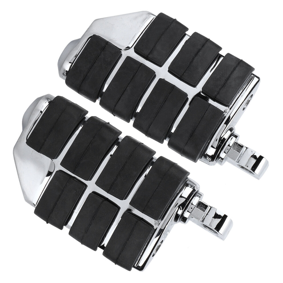 Universal Cnc Aluminum Motorcycle Footpegs With Rubber, Fits Kawasaki, Yamaha, Suzuki 8421377282806