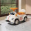 Living And Home Foot-Powered Ride-On Car, Warm Beige+Orange 2