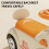 Living And Home Foot-Powered Ride-On Car, Warm Beige+Orange 4