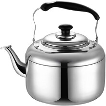 Whistling Tea Kettle 3L Stainless Steel Stovetop with Loud Boiling Whistle for All Cooktops Silver
