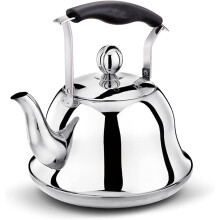 Whistling Tea Kettle 3L Stainless Steel Teapot Fast Boiling Rose Gold AntiScald Handle
