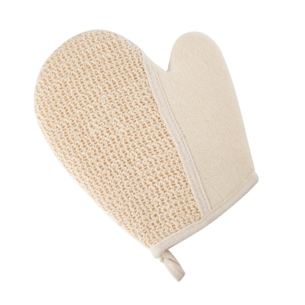 Exfoliating Bath Gloves 2pcs Linen Body Scrubber Mitts for Gentle Dead Skin Removal and Spa Shower Treatment