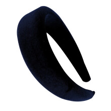 Faixas de cabelo acolchoadas femininas, faixa de cabelo de veludo com design retrô, material de veludo macio, acessório perfeito e moderno para