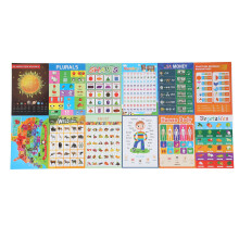 Pôsteres educativos para decoração de sala de aula, ideais para pré-escolares, crianças pequenas e jardim de infância. Recurso didático para