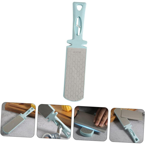 Double Sided Sharpener For Professional Kitchen Scissors, Plastic Sharpening Tool 2