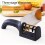 Kitchen Knife Sharpener 3Stage Manual Sharpening Tool Fast Edge  with Detachable Head Red 2