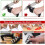 Kitchen Knife Sharpener 3Stage Manual Sharpening Tool Fast Edge  with Detachable Head Red 4