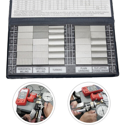 Roughness Measuring Block Ra0 0512 5mm With 30 Samples For Evaluating Finish 2