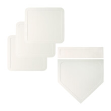 Thrown Down Baseball Bases Base Set For Softball Kickball Field Pitcher Mound Training Equipment White