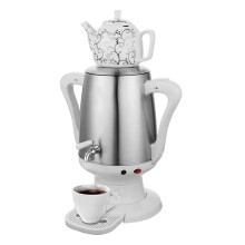 Turkish Tea Maker 4L Electric Kettle and 1L Teapot Set with Precise Temperature Control and Auto ShutOff