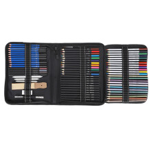 Sketching Drawing Set for Creative Minds, Drawing Pencils Set with Blending Tools Sketchbook Included, Portable Travel Size Pencil Case