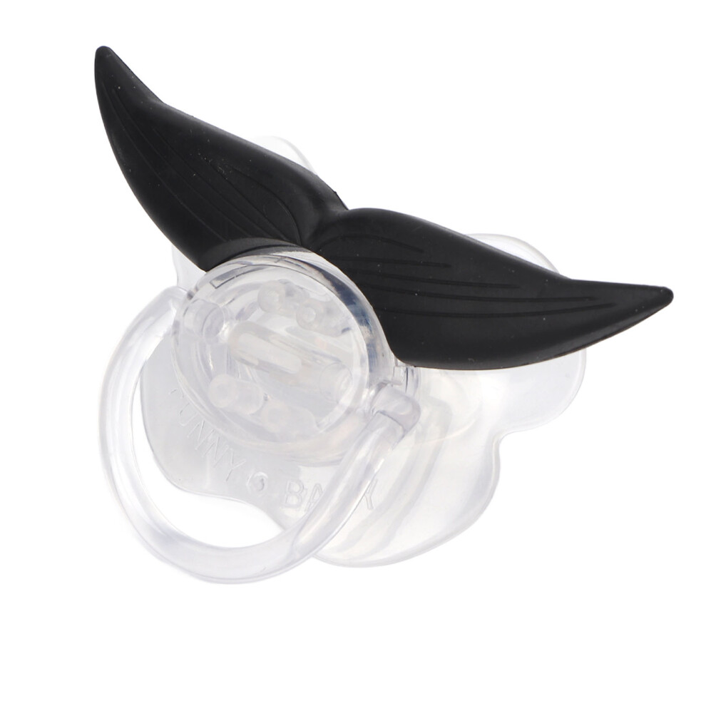 Silicone Pacifier Natural Oral Development Cute Mustache Design BPA Free Orthodontic Pacifier with Air Flow Holes Sterilizable Unisex Baby Pacifier
