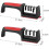Knife Sharpener with 4Segment MultiStage Sharpening Stone, Handheld Kitchen Tool with NonSlip Base 2