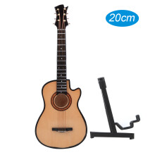 Klassisches Mini-Musikinstrument aus Holz, Miniaturgitarre mit feiner Verarbeitung und lebensechtem Aussehen, langlebiges Kinderspielzeug