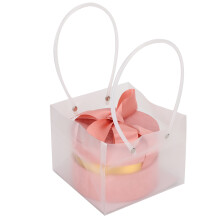 Elegante bolsa de embalaje para regalos, bolsas de mano transparentes reutilizables, elegante bolsa de regalo de cartón rígido con forro de franela