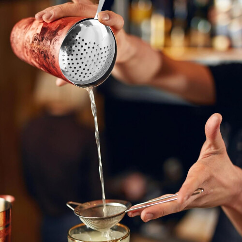 Stainless Steel Cocktail Strainer Bartender Tool for Fast Ice Separation Home and Bar Use 1