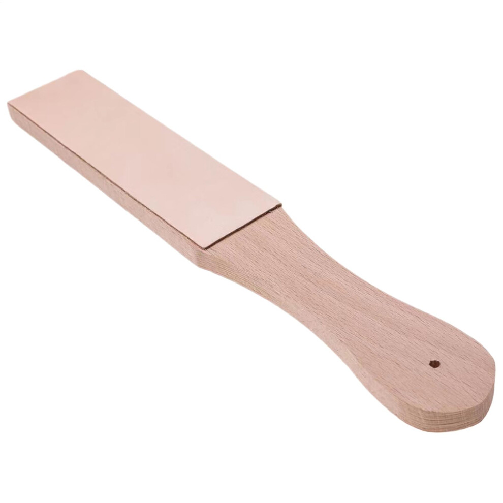 Leather Sharpening Strop With Ergonomic Handle, Doublesided Paddle Strop For Knives And Chisels 9187378556139