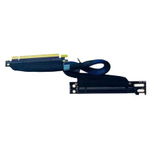 PCIE 4.0 X16 GPU Server  Card Extension Cable Woven Mesh Cable Bundle Right Out GEN4 Extension Cable,30cm