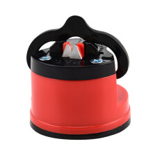 Knife Sharpener with AntiSlip Suction Base for Kitchen Scissors, Hunting and Fishing Blades