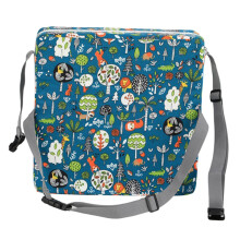 Children's Dining Cushion Pad Green Forest Animal Chair Pad Adjustable Height 32.5x32.5x8 cm Infants Toddlers