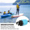 Verschleißfester Paddle-Board-Pumpenadapter mit Staubabdeckung, Messing & Gummi 10