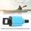 Verschleißfester Paddle-Board-Pumpenadapter mit Staubabdeckung, Messing & Gummi 9