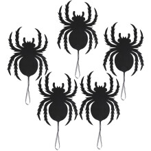 Spinnengirlande für Halloween-Partys, hängendes Spinnenbanner, schwarze Spinne mit 3D-Halloween-Dekoration im modernen minimalistischen Stil