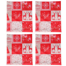 Holiday Christmas Napkins Disposables Unique Design Premium Paper Festive Pattern Soft Texture Classic Christmas Elements Multi Occasion Use Table