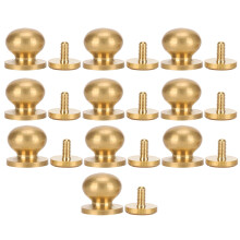 Flat Head Screw for Durable Leather Assembly, Wear Resistance Corrosion Resistance Easy to Use for DIY Handbags Belts and Luggage, Stud Rivets