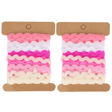 Ruban de dentelle à motif zigzag vibrant pour loisirs créatifs, accessoires de mode et décoration. Design unique et polyvalent, idéal pour