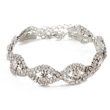 Glitrende strass-krystaller klokjedearmbånd, hypoallergenisk elegant design for kvinner, ideell gaveeske til bursdag, jubileum