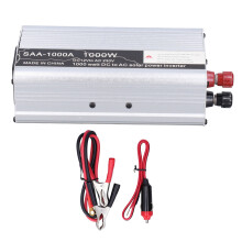 Solar Power Inverter 1000W DC12V To AC220V Dual AC Outlets USB Car Adapter With LED Display Multi Protection Built In Cooling Fans Efficient Heat
