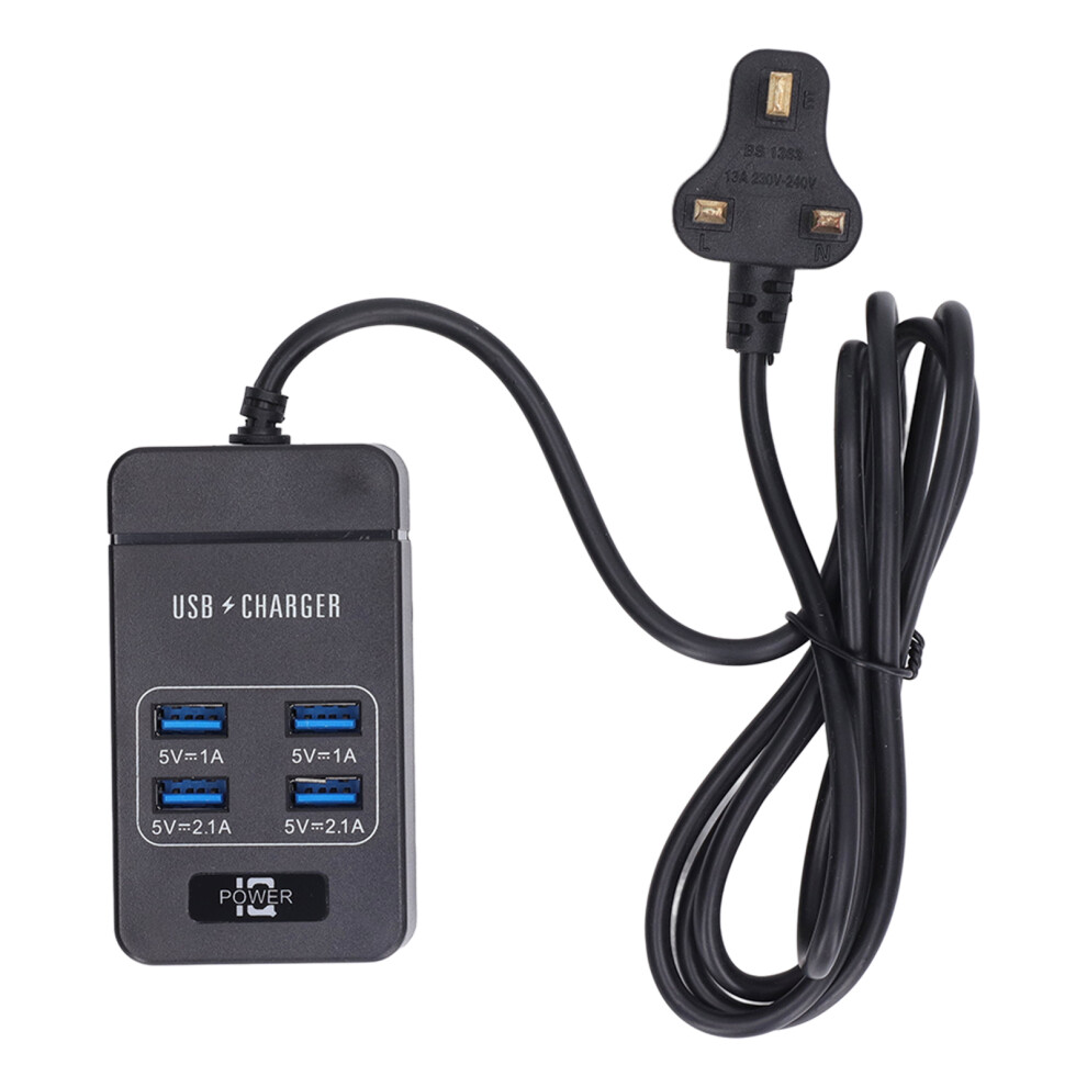 Data Transfer Usb Hub With Surge Protection Universal Compatibility Compact Design Multi Port Charger Flame Retardant Shell And Individual On Off 9138057859249