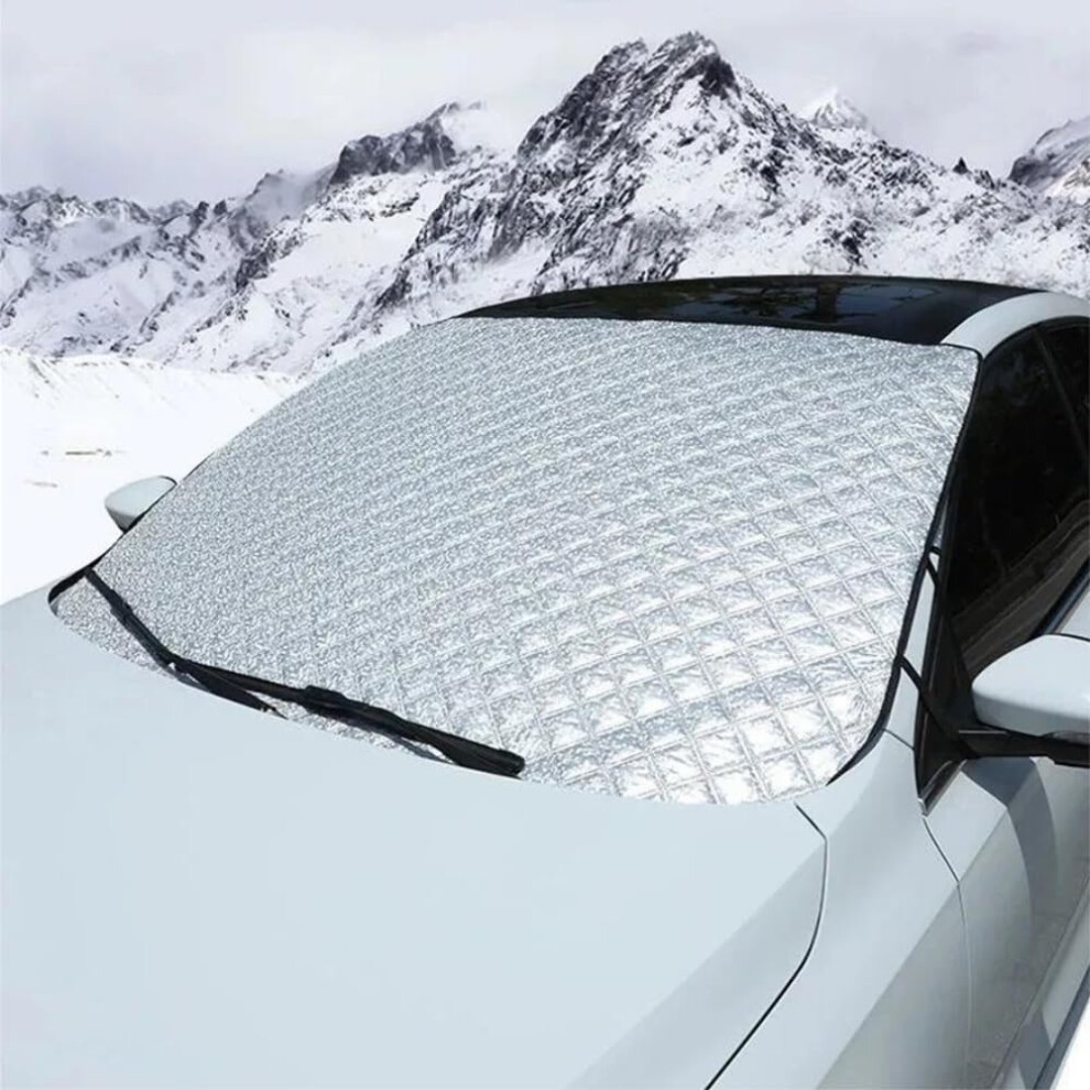 Car Windshield Snow Cover Heavy Duty Frost Protector Allseason Sunshade Universal B Style 1Pc 9382693522818