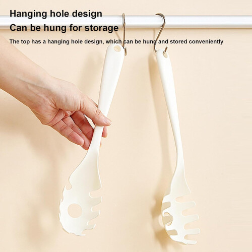 Heat Resistant Spaghetti Server with Long Handle Stainless Steel Pasta Serving Spoon for Kitchen 1