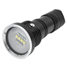 12 LED Diving Flashlight 10000LM Waterproof IP68 Aluminum 13cm