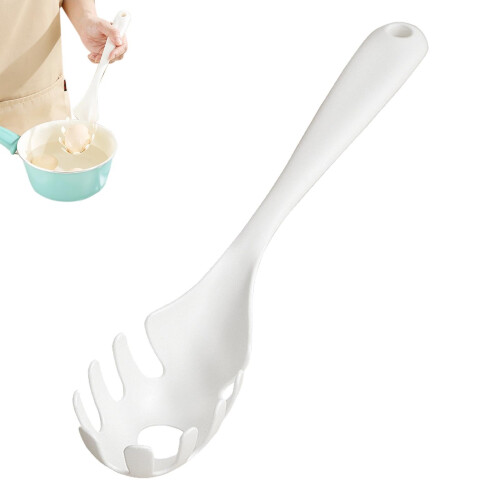 Stainless Steel Pasta Server with Long Handle Spaghetti Spoon Fork for Home and Restaurant